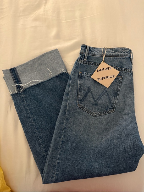 MOTHER Denim - MOTHER 	
Last Bite The Half-Pipe Ankle Cuff Fray